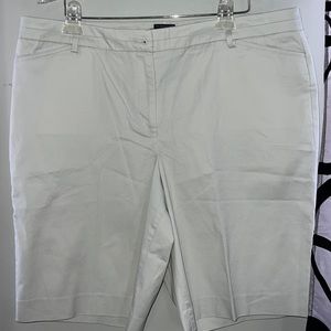 Talbots White Bermuda Shorts NWT